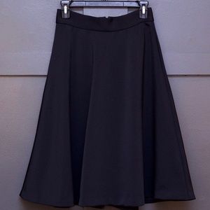 Banana Republic Navy Blue Satin A-Line Skirt Sz 4